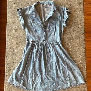 H&M Light Blue Chambray Dress